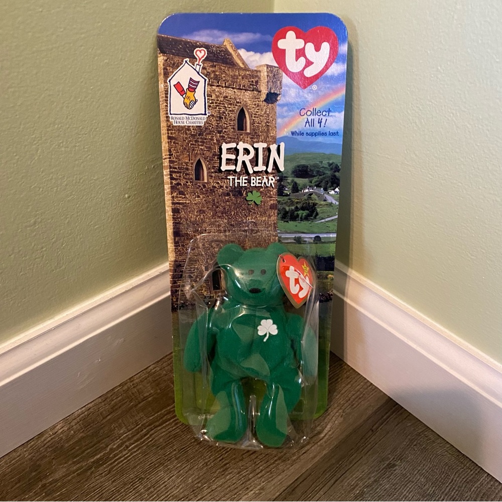 TY Erin the Bear Beanie Babies Ronald McDonald House 1998